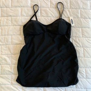 Old navy black maternity swimsuit tankini NWT